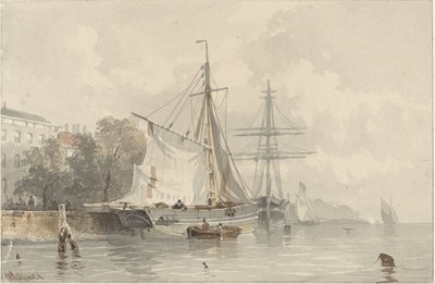 Karaya yelken açan gemiler by Frans Arnold Breuhaus de Groot