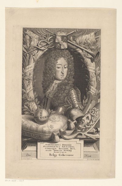 Bavyera Maximilian Emanuel Elector portresi by Frans Bouche