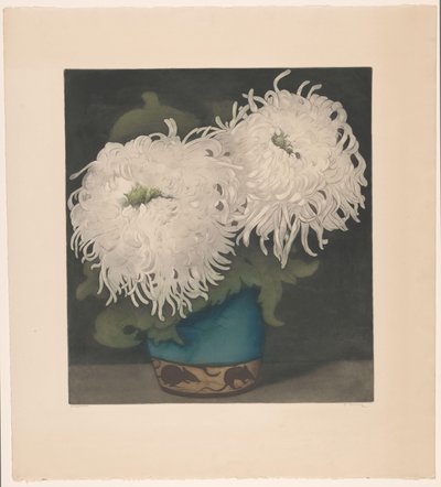 iki krizantem by Frans Everbag (signed by artist)