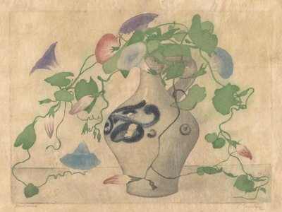 Bir çömlek sürahi içinde gündüzsefası by Frans Everbag (signed by artist)