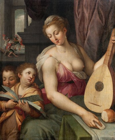 Müzik alegorisi, c.1575 by Frans Floris