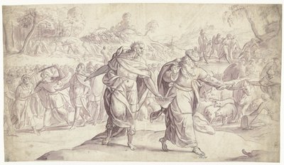 Joshua, Ammonluların Beş Kralının Joshua Tarihini İnfaz Ediyor (dizi başlığı) by Frans Francken (I)