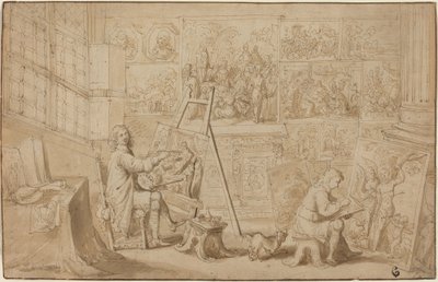 Bir Sanatçının Stüdyosu [rekto] by Frans Francken the Younger