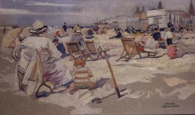 Denizde Bir Gün (tuval üzerine yağlı boya) by Frans Gaillard