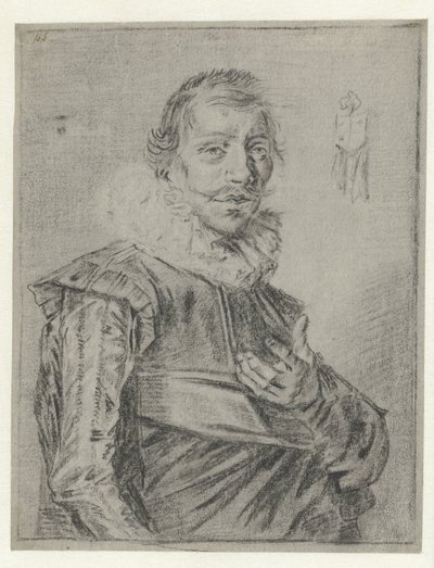 Elini uzatmış genç bir adamın portresi by Frans Hals (manner of)