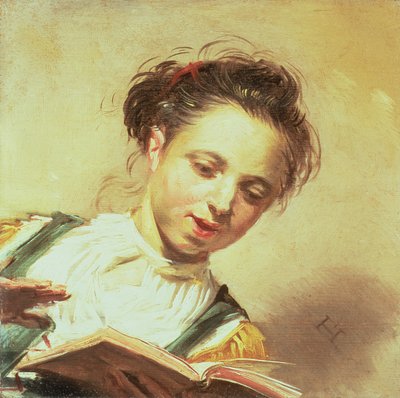 şarkı söyleyen bir kız by Frans Hals
