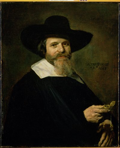 Hollandalı Burgher, 1643 by Frans Hals