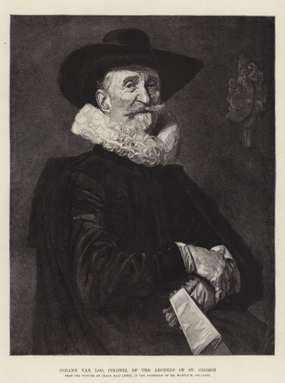 Johann van Loo, St George Okçuları Albay by Frans Hals