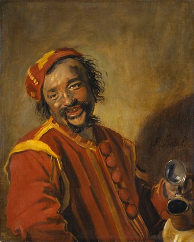 Peeckelhaeringh olarak bilinen sürahi ile gülen adam by Frans Hals