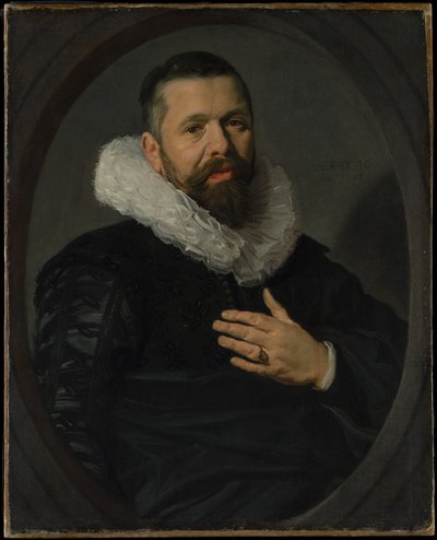 Ruff ile Sakallı Bir Adamın Portresi by Frans Hals