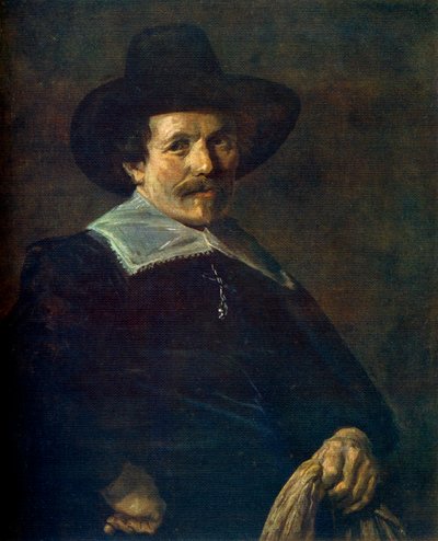 Eldiven tutan bir adamın portresi, c1645, 1912. by Frans Hals