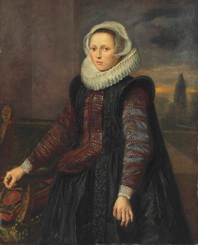 Genç bir kadın portresi by Frans Hals