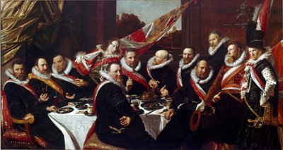 Haarlem Aziz George Okçuları Birliği Subaylarının Ziyafeti Frans Hals (yaklaşık 1580-1666) 1616 Güneş. 170 x 120 cm Haarlem, Frans Hals Müzesi, Hollanda by Frans Hals