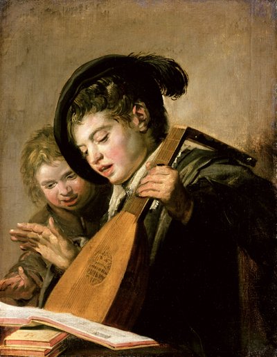 şarkı söyleyen çocuklar by Frans Hals