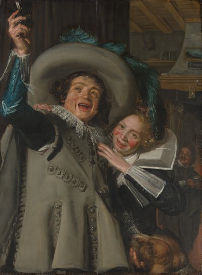 Bir Handaki Genç Adam ve Kadın, 1623. by Frans Hals