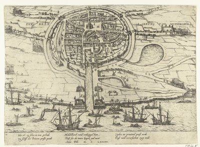 Middelburg Kuşatması, 1574 by Frans Hogenberg
