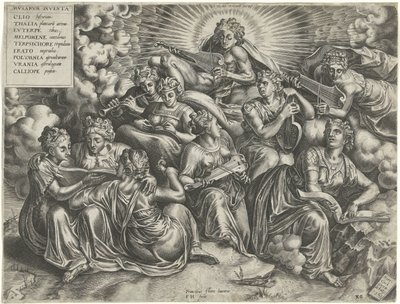 Apollon ve İlham Perileri by Frans Huys