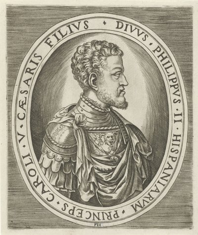 İspanya Kralı II. Philip'in Portresi by Frans Huys