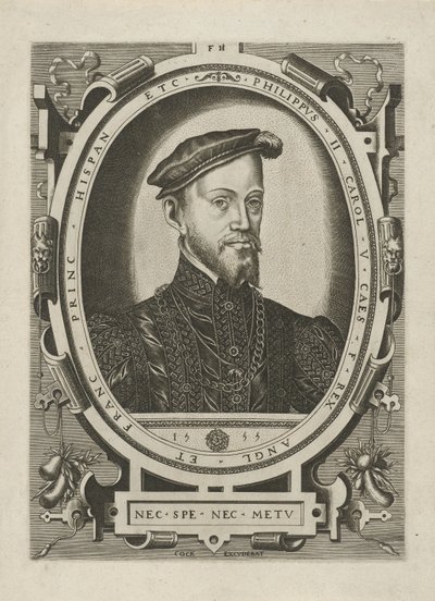 İspanya Kralı II. Philip'in Portresi by Frans Huys