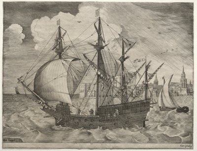 Yelkenli Gemiler: Denize Açılan Silahlı Dört Kaptan, 1561-65. by Frans Huys