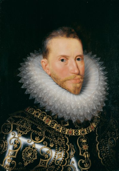 Arşidük Albrecht, c.1601-20 (panel üzerine yağ) by Frans II (after) Pourbus