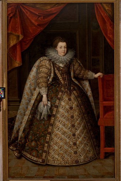 Savoylu Christine, Piedmont Prensesi (1606-1663) by Frans II (after) Pourbus
