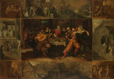 Savurgan Oğul Meseli, yaklaşık 1610-1620 (panel üzerine yağlıboya) by Frans II Francken