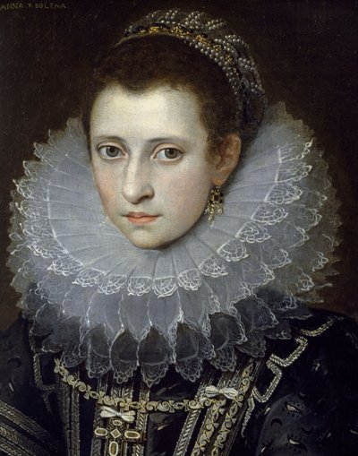 Bir beyefendinin portresi (sözde Anne Boleyn) by Frans II Pourbus