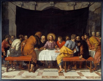 Cene Christ havarileri çevreler. Frans Pourbus Le Jeune (Francois (Franz) Porbus tarafından yapılan tablo by Frans II Pourbus