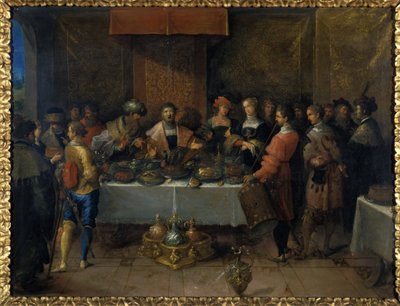 Demokles Masada, 1620 öncesi (bakır üstüne yağ) by Frans II the Younger Francken