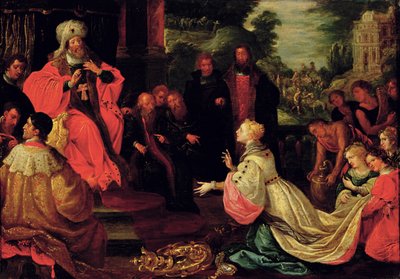 Süleyman ve Saba Kraliçesi by Frans II the Younger Francken