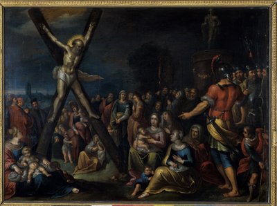 Haç üzerinde Aziz Andrew (bakır üzerine yağ) by Frans II the Younger Francken
