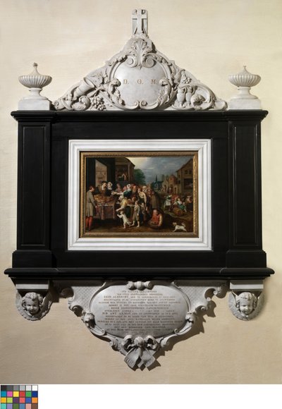 Yedi Merhamet Eseri (panel üzerine yağlıboya) by Frans II the Younger Francken