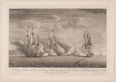 Briggen Lougen, St. Thomas, 3 Mart 1801 by Frans Martin Dodt