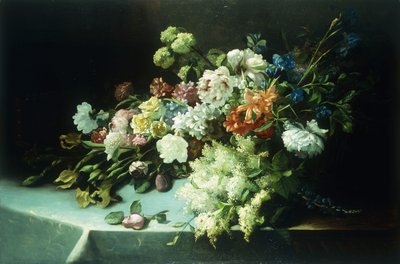 çiçek natürmort by Frans Mortelmans