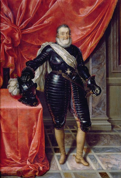 Henry IV, Fransa Kralı, zırhlı, c.1610 by Frans Pourbus the Younger