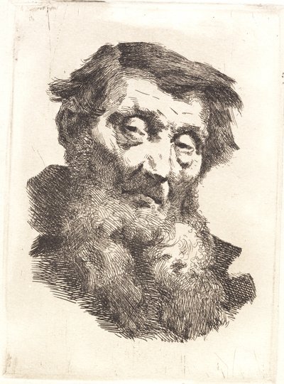 İki parçalı gri sakallı yaşlı adam by Frans Schwartz