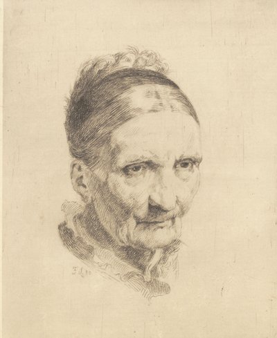 Yaşlı bir eşin başı, Madam Rasmussen by Frans Schwartz