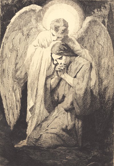 Kristus ve Gethsemane by Frans Schwartz