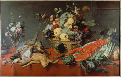 Bir meyve sepeti ile natürmort by Frans Snyders or Snijders