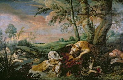 domuz avı by Frans Snyders or Snijders