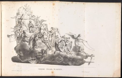 1825 Saint Rombout için alayda Dördüncü şamandıra Dördüncü Prael-waegen (nesne üzerindeki başlık) by Frans Vervloet