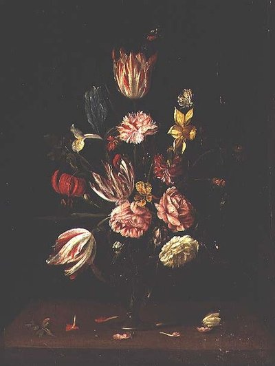 Laleler, güller, süsen ve nergis by Frans Ykens