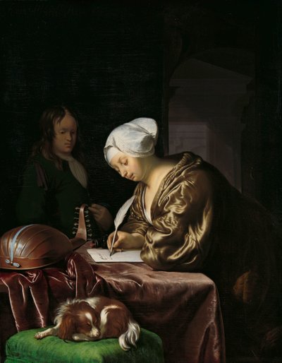 Mektup Yazarı mektup yazarı by Frans van Mieris (I)