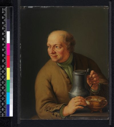 Tankardlı Adam, 1739 by Frans van Mieris
