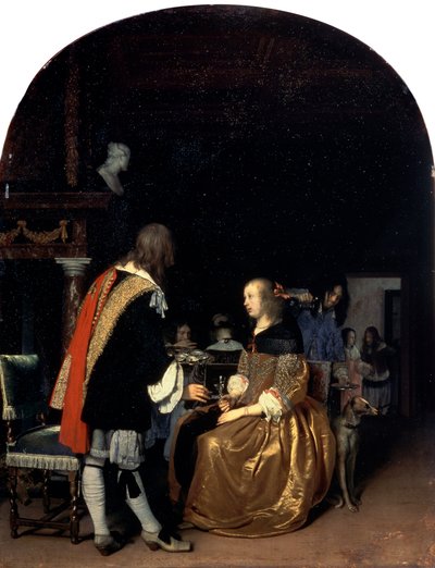 İstiridye Yemeği, 1659. by Frans van Mieris