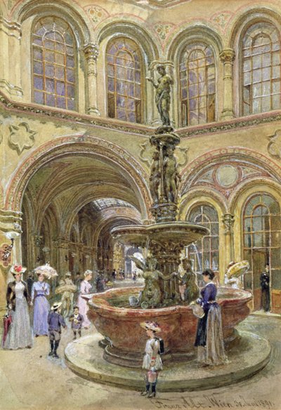 Banka ve Borsa Binası, Herrengasse, Viyana, 1891 by Franz Alt