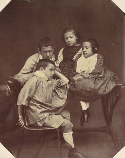 Alfons, Eugen, Marie ve Hermine Antoine, 1850