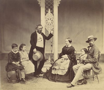 [Altı Kişilik Grup Portresi], 1850'ler-60'lar. by Franz Antoine