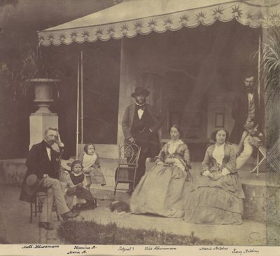 [Antoine ve Höusermann Ailelerinin Grup Portresi], 1850